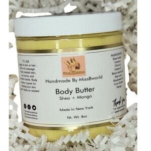 Shea Mango Body Butter Handmade Natural Moisturizer 8 oz